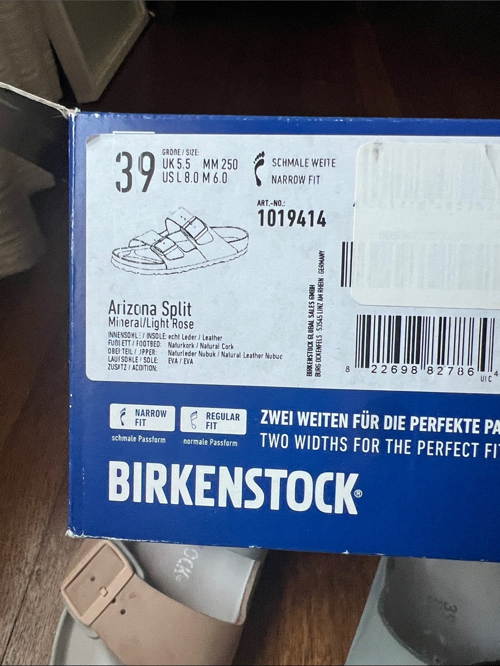 RARE Birkenstock Split Mineral Rose Sandals size 39 - Picture 3 of 9